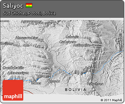 Physical Panoramic Map of Saliyoc