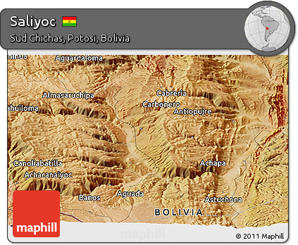 Satellite Panoramic Map of Saliyoc