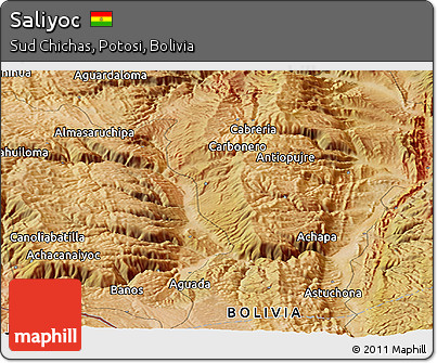 Satellite Panoramic Map of Saliyoc