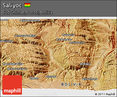 Satellite Panoramic Map of Saliyoc