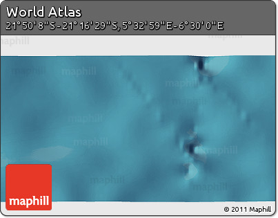Satellite 3D Map of the Area around 21° 33' 19" S, 6° 1' 30" E