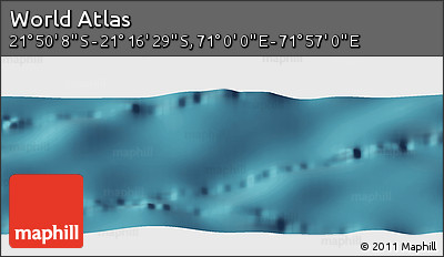 Satellite Panoramic Map of the Area around 21° 33' 19" S, 71° 28' 29" E