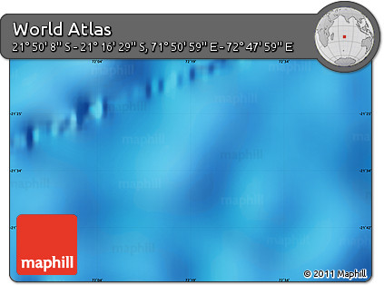 Physical Map of the Area around 21° 33' 19" S, 72° 19' 29" E