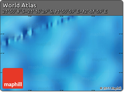 Physical Map of the Area around 21° 33' 19" S, 72° 19' 29" E