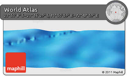 Physical Panoramic Map of the Area around 21° 33' 19" S, 72° 19' 29" E