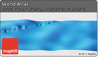 Physical Panoramic Map of the Area around 21° 33' 19" S, 72° 19' 29" E