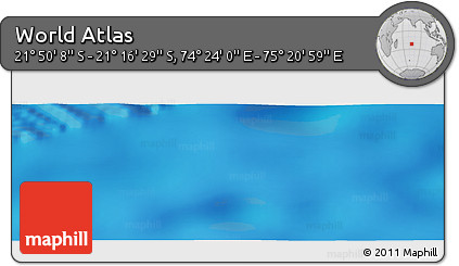 Physical Panoramic Map of the Area around 21° 33' 19" S, 74° 52' 30" E