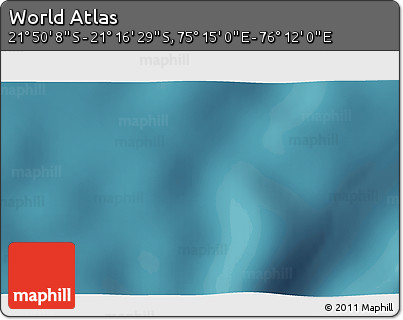 Satellite 3D Map of the Area around 21° 33' 19" S, 75° 43' 29" E