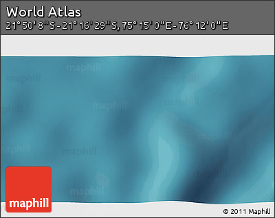 Satellite 3D Map of the Area around 21° 33' 19" S, 75° 43' 29" E