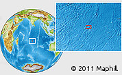 Physical Location Map of the area around 21° 33' 19" S, 76° 34' 29" E