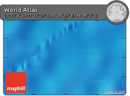 Physical Map of the Area around 21° 33' 19" S, 78° 16' 30" E