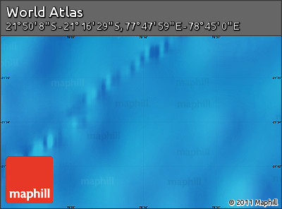 Physical Map of the Area around 21° 33' 19" S, 78° 16' 30" E
