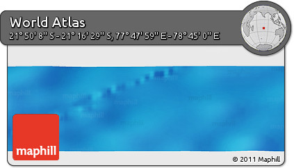 Physical Panoramic Map of the Area around 21° 33' 19" S, 78° 16' 30" E