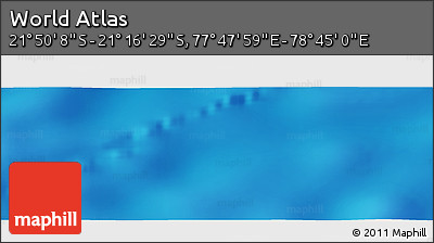 Physical Panoramic Map of the Area around 21° 33' 19" S, 78° 16' 30" E
