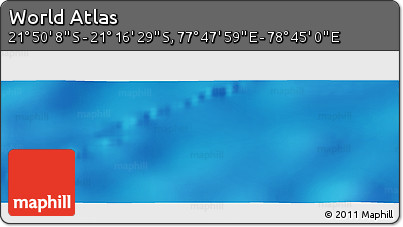 Physical Panoramic Map of the Area around 21° 33' 19" S, 78° 16' 30" E