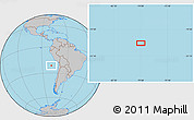 Gray Location Map of the area around 21° 33' 19" S, 78° 58' 29" W