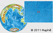 Physical Location Map of the area around 21° 33' 19" S, 79° 7' 30" E