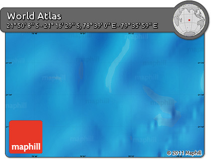 Physical Map of the Area around 21° 33' 19" S, 79° 7' 30" E
