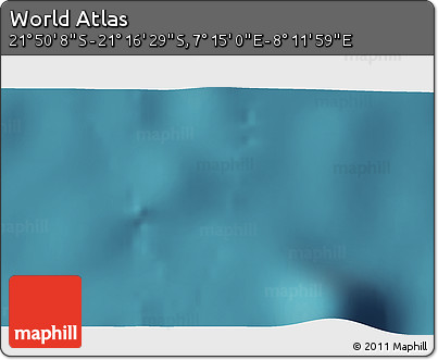 Satellite 3D Map of the Area around 21° 33' 19" S, 7° 43' 29" E