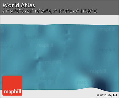 Satellite 3D Map of the Area around 21° 33' 19" S, 7° 43' 29" E
