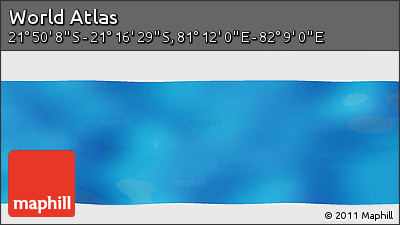Physical Panoramic Map of the Area around 21° 33' 19" S, 81° 40' 30" E