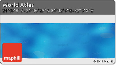 Physical Panoramic Map of the Area around 21° 33' 19" S, 81° 40' 30" E