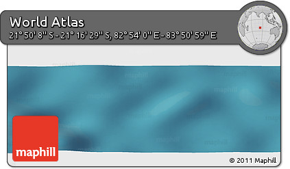 Satellite Panoramic Map of the Area around 21° 33' 19" S, 83° 22' 30" E