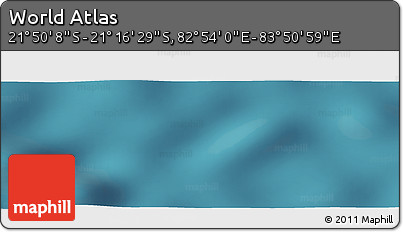 Satellite Panoramic Map of the Area around 21° 33' 19" S, 83° 22' 30" E