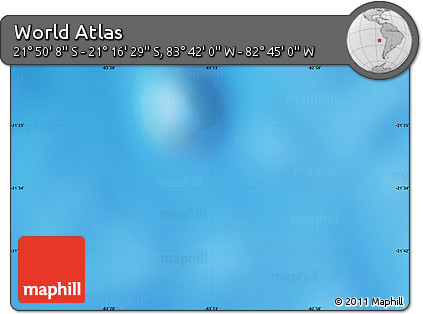 Shaded Relief Map of the Area around 21° 33' 19" S, 83° 13' 29" W