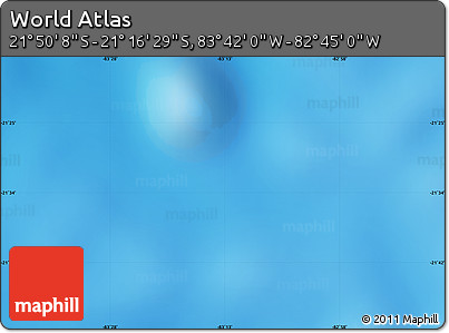 Shaded Relief Map of the Area around 21° 33' 19" S, 83° 13' 29" W