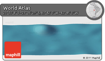 Satellite Panoramic Map of the Area around 21° 33' 19" S, 83° 13' 29" W