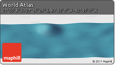 Satellite Panoramic Map of the Area around 21° 33' 19" S, 83° 13' 29" W
