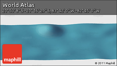 Satellite Panoramic Map of the Area around 21° 33' 19" S, 83° 13' 29" W