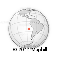 Outline Map of the Area around 21° 33' 19" S, 84° 4' 29" W, rectangular outline