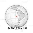 Outline Map of the Area around 21° 33' 19" S, 84° 55' 30" W, rectangular outline