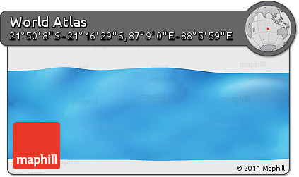 Physical Panoramic Map of the Area around 21° 33' 19" S, 87° 37' 30" E