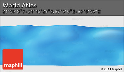 Physical Panoramic Map of the Area around 21° 33' 19" S, 87° 37' 30" E