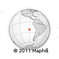 Outline Map of the Area around 21° 33' 19" S, 90° 52' 30" W, rectangular outline