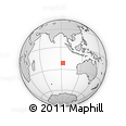 Outline Map of the Area around 21° 33' 19" S, 92° 43' 29" E, rectangular outline