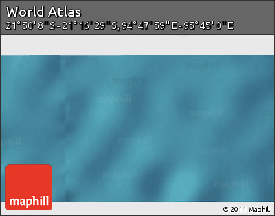 Satellite 3D Map of the Area around 21° 33' 19" S, 95° 16' 30" E