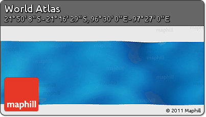Physical Panoramic Map of the Area around 21° 33' 19" S, 96° 58' 29" E