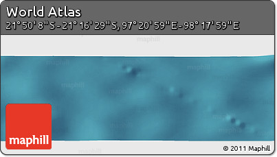 Satellite Panoramic Map of the Area around 21° 33' 19" S, 97° 49' 29" E