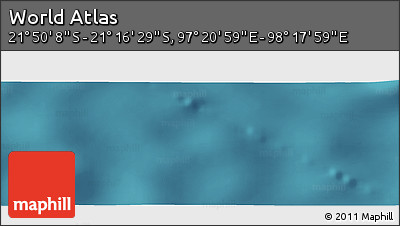 Satellite Panoramic Map of the Area around 21° 33' 19" S, 97° 49' 29" E