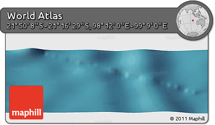 Satellite Panoramic Map of the Area around 21° 33' 19" S, 98° 40' 30" E