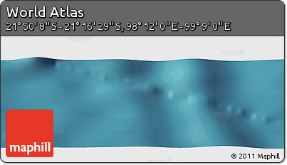 Satellite Panoramic Map of the Area around 21° 33' 19" S, 98° 40' 30" E
