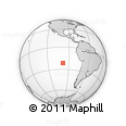 Outline Map of the Area around 21° 33' 19" S, 98° 31' 30" W, rectangular outline