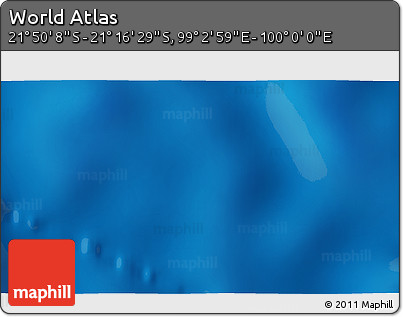 Shaded Relief 3D Map of the Area around 21° 33' 19" S, 99° 31' 30" E