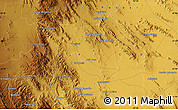 Physical Map of the area around 22° 23' 25" N, 100° 13' 29" W