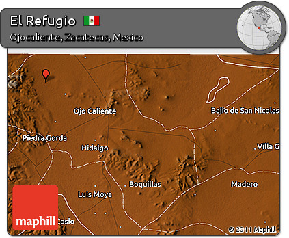 Ojo Caliente Zacatecas Map Free Physical 3D Map Of El Refugio Ojo Caliente Zacatecas Map Free Physical 3D Map Of El Refugio