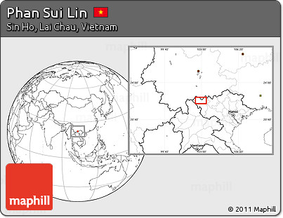 Blank Location Map of Phan Sui Lin